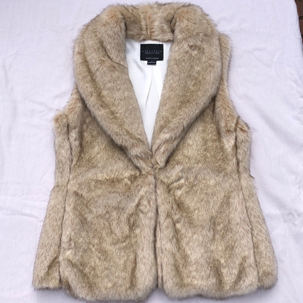 Sanctuary faux fur vest